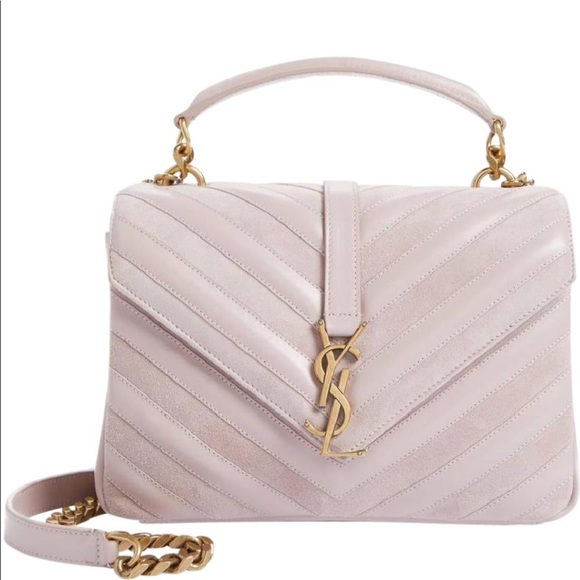 Saint Laurent Handbags - SOLD Monogram Medium College Suede Chain Crossbody